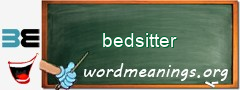 WordMeaning blackboard for bedsitter